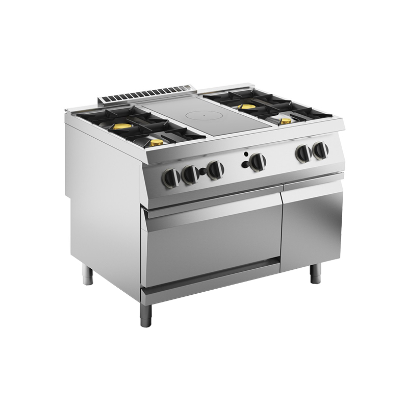 Плита со сплошной поверхностью газовая 900 серии Apach Chef Line SLRSTG129R4FG