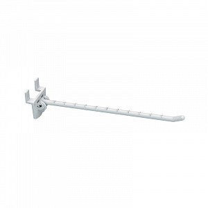 картинка Консоль одинарная пластиковая длиной 250 мм PH-SINGLE HOOK 250, цвет белый EPG